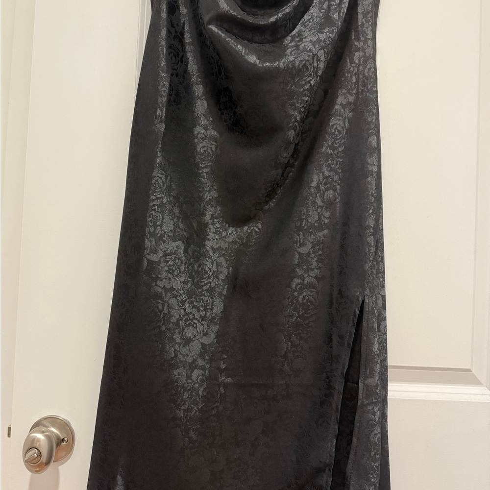 Kittenish Black Floral Dress